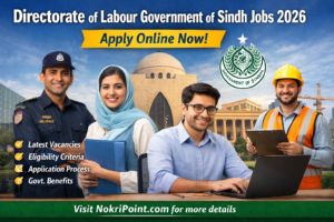 Directorate of Labour Government of Sindh Jobs 2026- Exciting Vacancies