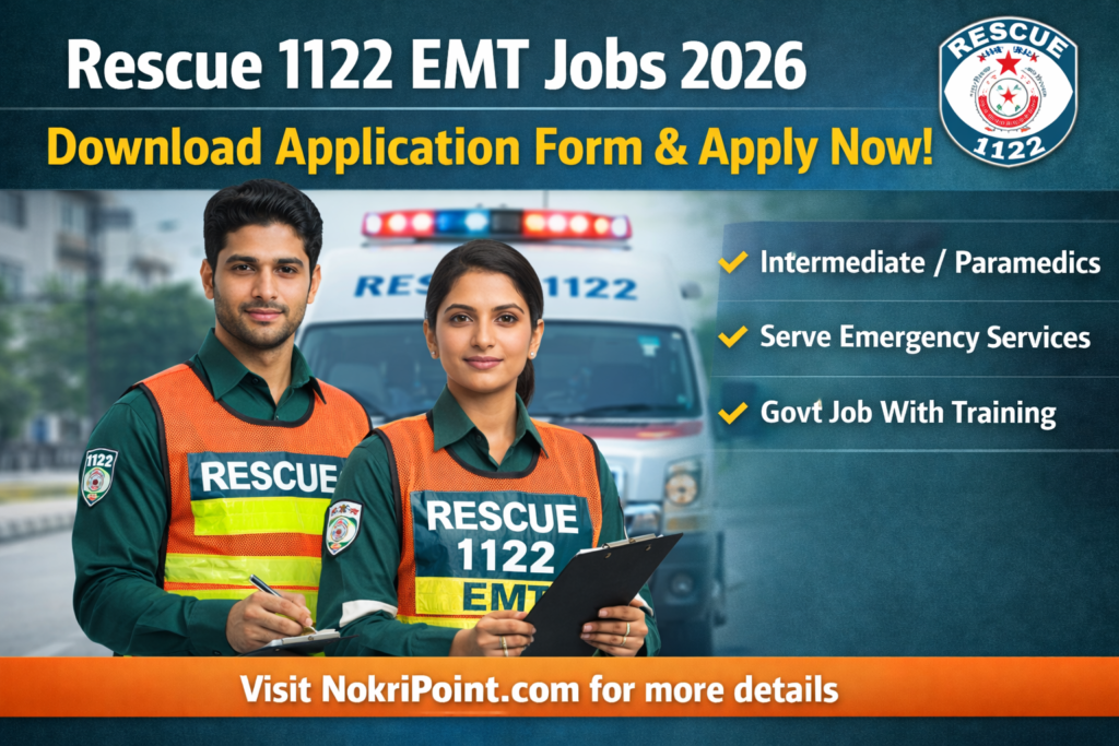 Rescue 1122 EMT Jobs 2026 – Exciting Career Opportunity