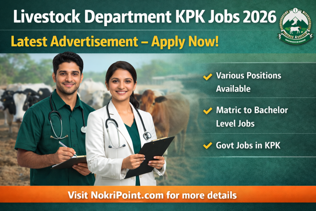 Livestock Department KPK Jobs 2026 – Exciting Government Vacancies Announced