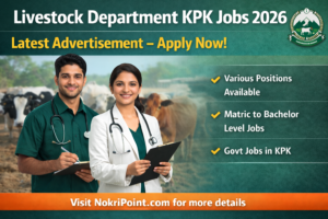 Livestock Department KPK Jobs 2026 – Exciting Government Vacancies Announced