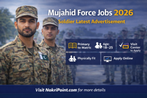 Mujahid Force Jobs 2026 Soldier – Exciting Vacancies