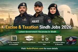 Excise and Taxation Sindh Jobs 2026 – Exciting Career Opportunities