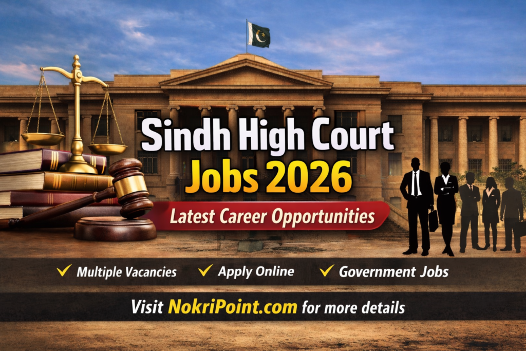 Sindh High Court Jobs 2026 Latest Career Opportunities – Exciting Government Vacancies